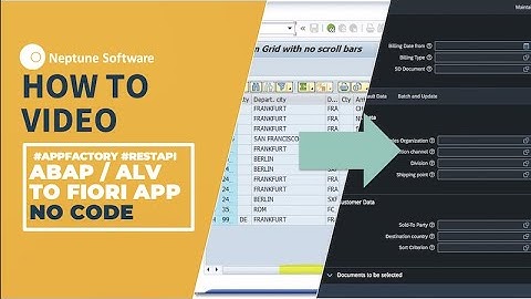 How To | Run an ABAP, ALV Report as SAPUI5 App