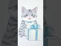 ホワイトデー😸🎁 #猫 #イラスト #cat #drawing