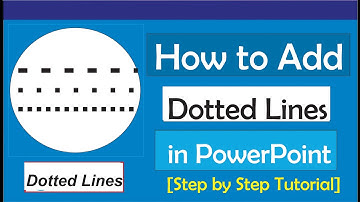 How to add dotted line in PowerPoint