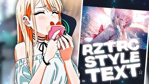 Rztrc Style Text | Alight Motion Tutorial