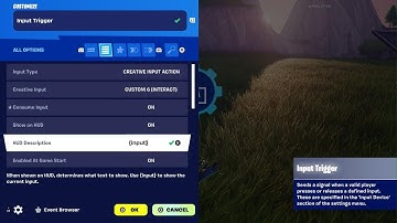 How to setup the input trigger device