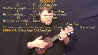 Simple Man (Lynyrd Skynyrd) Ukulele Cover Lesson with Chords/Lyrics chords