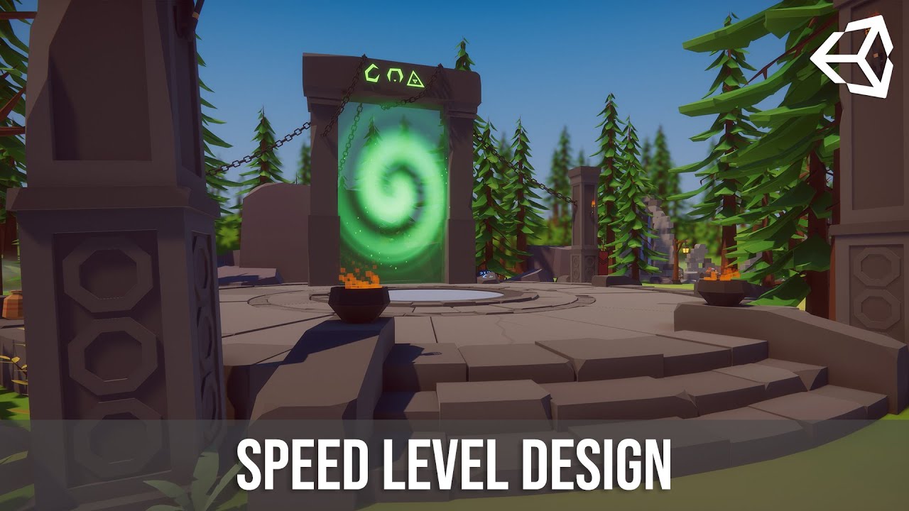 Unity Speed Level Design | Low Poly Fantasy Battle Arena - YouTube