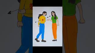 Some people's words strike like arrows.#art #drawing #sketch #shorts #youtubeshorts