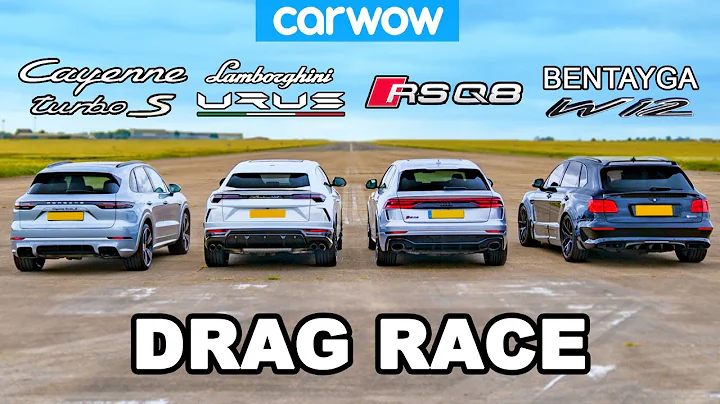 Lamborghini Urus vs Audi RSQ8 vs Bentley Bentayga vs Porsche Cayenne Turbo S: DRAG RACE