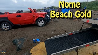 How Much Gold Did I Get In just One Small Car Load Of Nome Beach Sand?