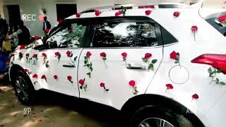 car decoration ( दूल्हे का कार) सबसे सस्ते में #rose #flowers #trend screenshot 3