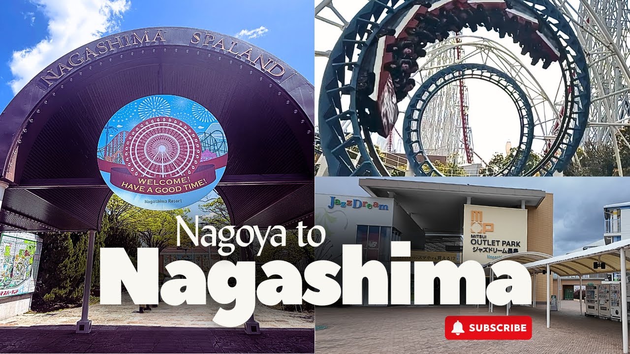 ROLLER COASTERS THEME PARK NEAR NAGOYA || NAGASHIMA SPA LAND || MITSUI OUTLET