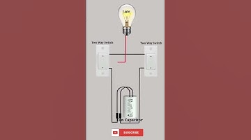 two way switch connection wiring capacitor