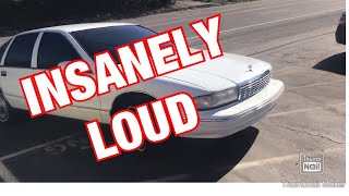 1994 Chevy Caprice V-8  w/ STRAIGHT PIPE DUAL EXHAUST ! INSANE RUMBLE!