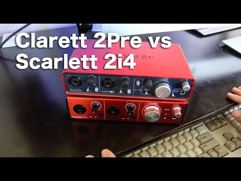 Focusrite Clarett 2Pre Vs Scarlett 2i4