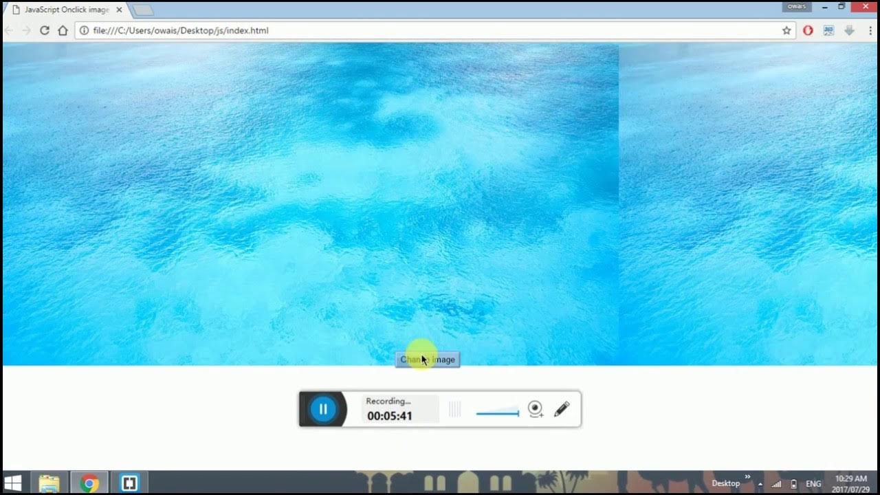Change background image using Javascript with Html Button - YouTube