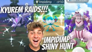 ✨Kyurem and Shadow Palkia RAIDS!!! Shiny Impidimp Hunt and MORE in Pokemon Go!✨