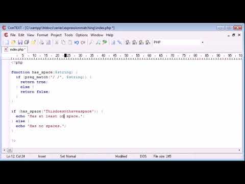 Beginner PHP Tutorial   45   More on Expression Matching