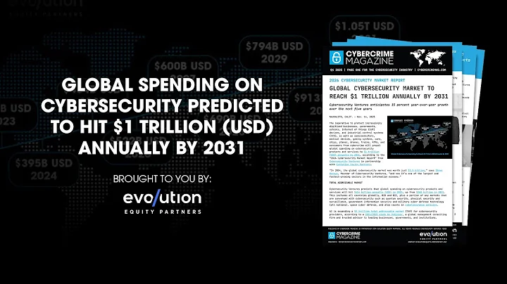 Global spending on cybersecurity predicted to hit $1 trillion (USD) annually by 2031