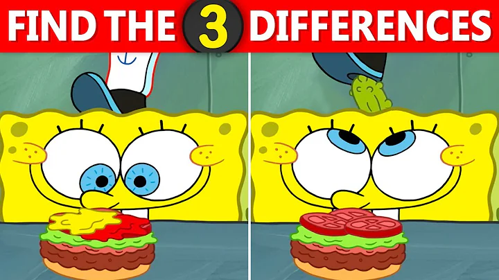 🧽🍔 Can You Beat This SpongeBob Spot the Difference Quiz? 🤯 Animation Fans Only! | Quiz DingDong