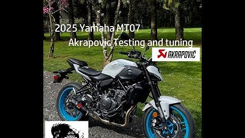 2025 Yamaha MT07 Akrapovic testing and tuning results: Flashed by Vcyclenut