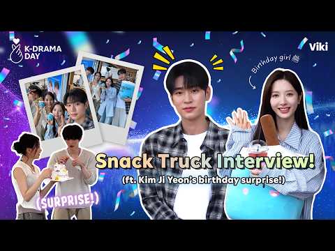 Snack Truck Interview with the cast of "Dive Into You" 🩵 | Watch Now on Viki!