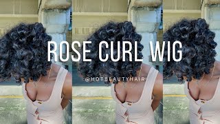 HAIR | Rose Curl Drawstring Wig @HotBeautyHair | Easy beginner friendly wig | Coupon code included