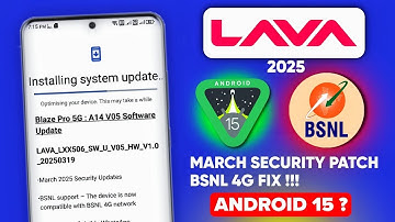 Lava Blaze Pro 5G New March 2025 System Update - Android 15 ? 2025 #lava