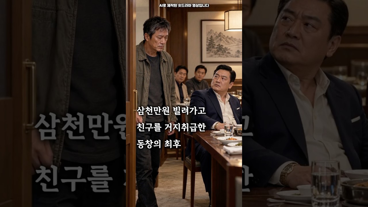 삼천만원 빌려가고 친구를 거지취급한 동창의 최후 #숏드라마 #사이다 #반전 썸네일