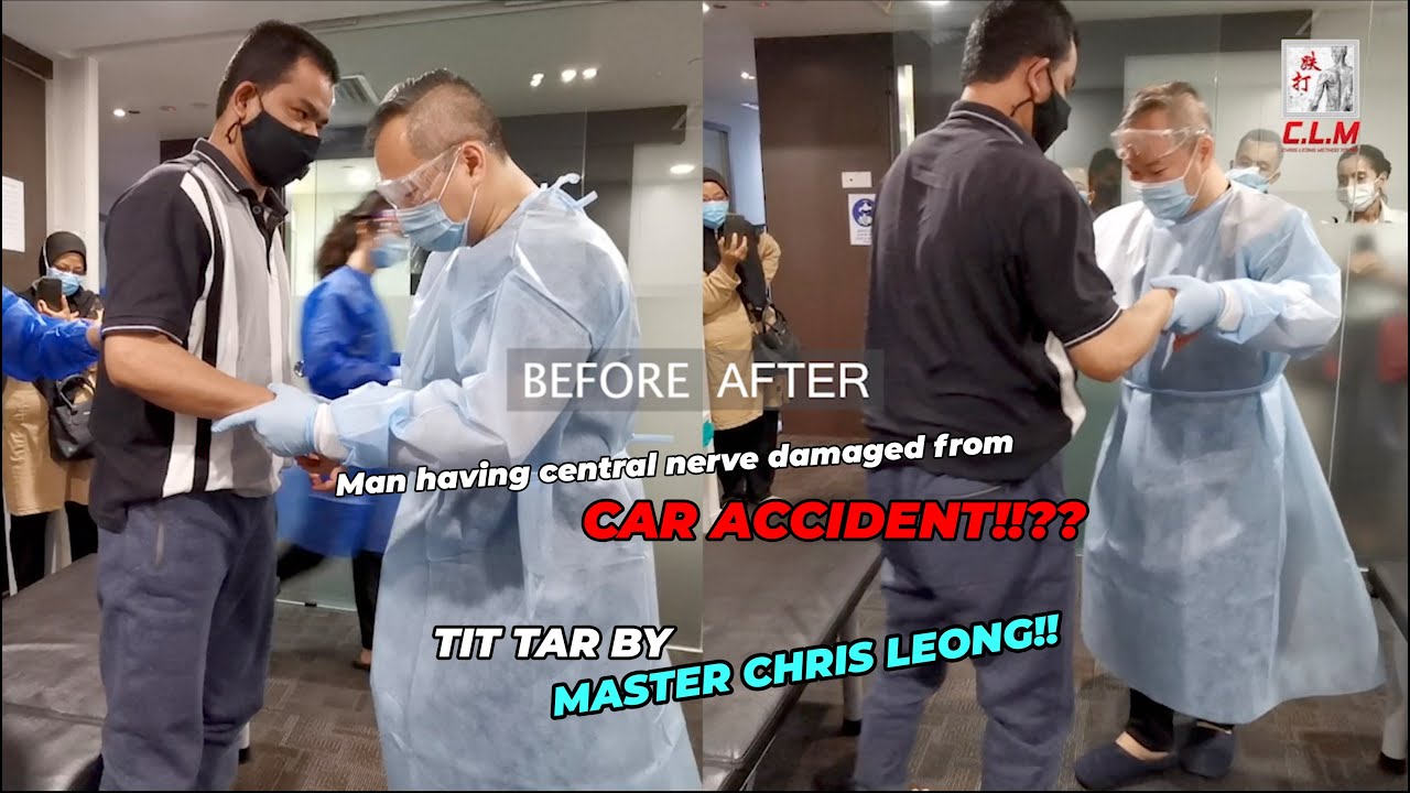 Master Chris Leong adjusted man with central nerve damaged from car accident