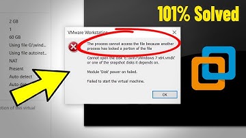 The process cannot access the file because another process has locked portion of file - Fix VMware ✅