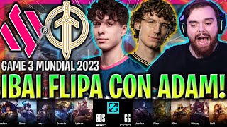 ADAM SACA EL MODO DIABLO! 🔥IBAI ESTÁ FLIPANDO!😱 BDS vs GG Game 3 WORLDS 2023 QUALIFYING LVP ESPAÑOL