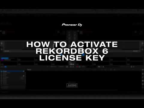 How to activate rekordbox 6 license key