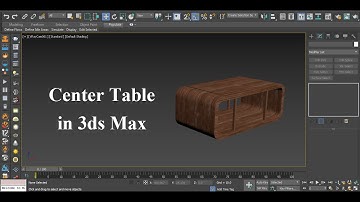 Center Table Modeling in 3ds Max | Center Table in 3d Max | Table Modeling | Coffee Table in 3ds Max