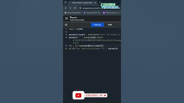 Generate Strong and Random Passwords Effortlessly in Python #python #pythonprogramming  #shorts