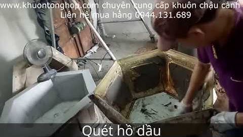 Cách làm chậu cảnh bằng khuôn Composite P1