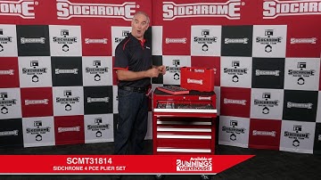 SCMT31814 - SIDCHROME 4 PCE PLIER SET - CUSTOM KIT MODULAR SYSTEM