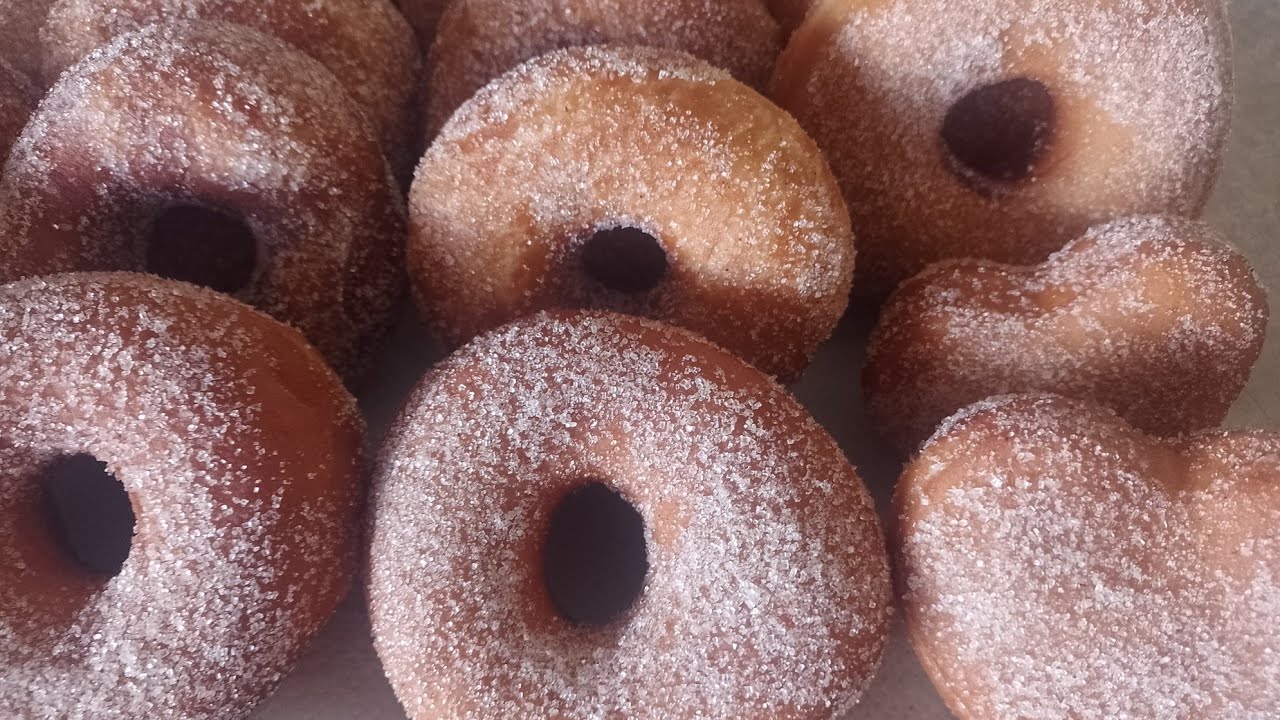 Donas caseras de azúcar y canela🥯 - YouTube
