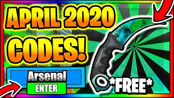 (APRIL 2020) *ALL* NEW SECRET OP WORKING CODES! Roblox Arsenal