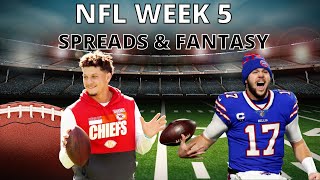 Week 5 NFL - Kick off Show - Picks ATS / Fantasy