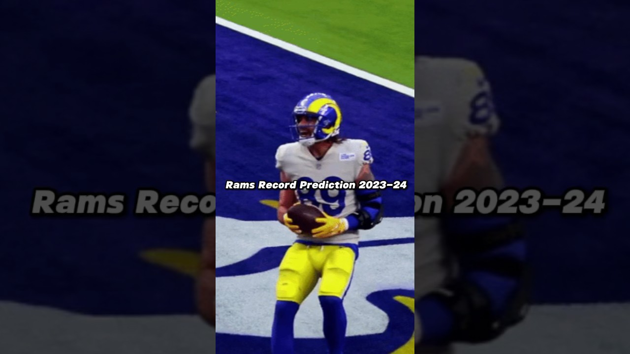 Rams Record Prediction 202324 nflshorts nfl YouTube