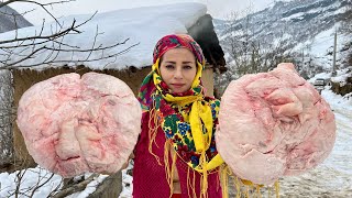 видео: большой бараний жир Традиционный рецепт холодных зимних дней ♧ asmr foodmaking картинка: большой бараний жир Традиционный рецепт холодных зимних дней ♧ asmr foodmaking