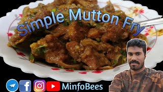 muttonchukka muttonfry Mutton Chukka || Mutton Fry Recipe || Mutton Pepper Fry || MinfoBees