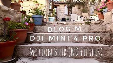 ND Filters for Drones - Cinematic Motion Blur DJI Mini 4 Pro - DLog M