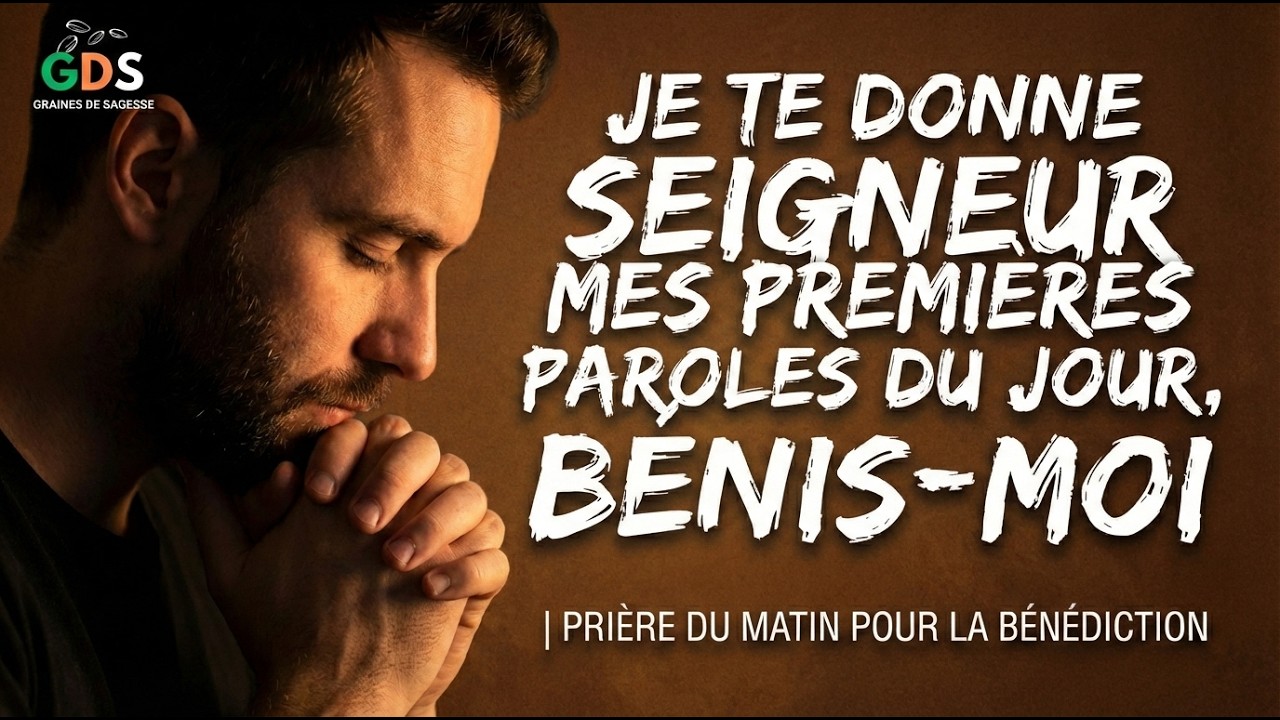 Je te donne Seigneur mes premières paroles du jour, bénis-moi |Prière du matin pour la bénédiction