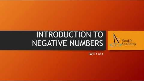 ICSE | Grade 5 Introduction To Negative Numbers Part 1 of 4  | What Are Negative Numbers?