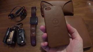April 2018 Minimal EDC - Brown Leather Theme