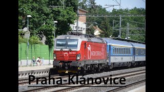 Vlaky Praha-Klánovice - Průlety a pozdravy vlaků [16. 6. 2020]