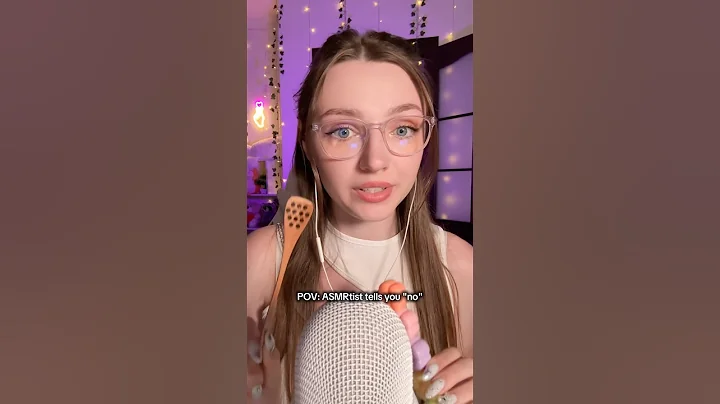 POV: ASMRtisr tells you NO #asmr #asmrsounds #asmrrelax #asmrtingles #asmrsleep #relax #tingles