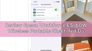Review Epson Workforce ES-60W Wireless Portable Sheet-fed Document Scanner for PC and Mac 10.7" x 1.