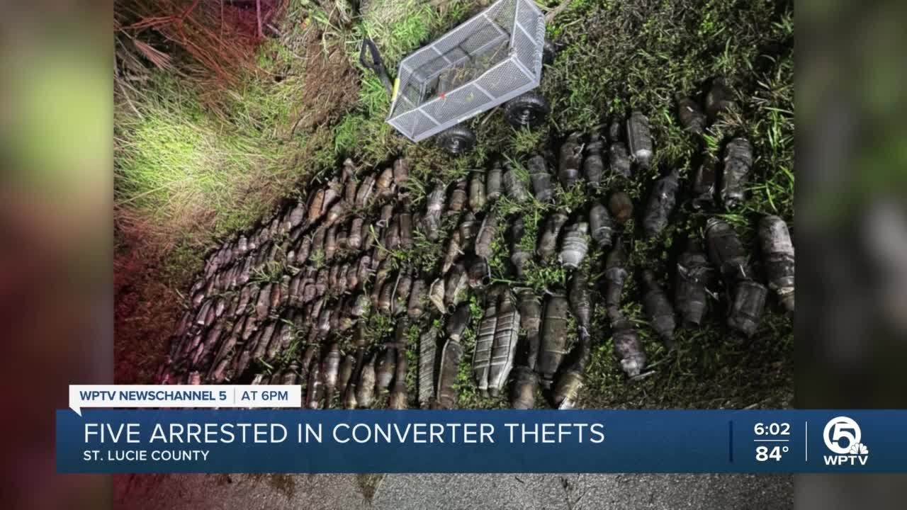 5 arrested in connection with catalytic converter thefts - YouTube