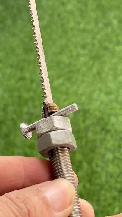 Simple idea to secure a saw blade. #short #diy