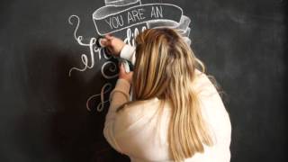 como escribir menu con tiza