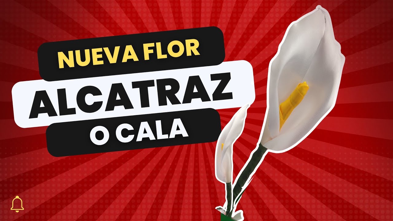 Tutorial | Flor de Cala o Alcatraz Eterno con listón de 4 cm